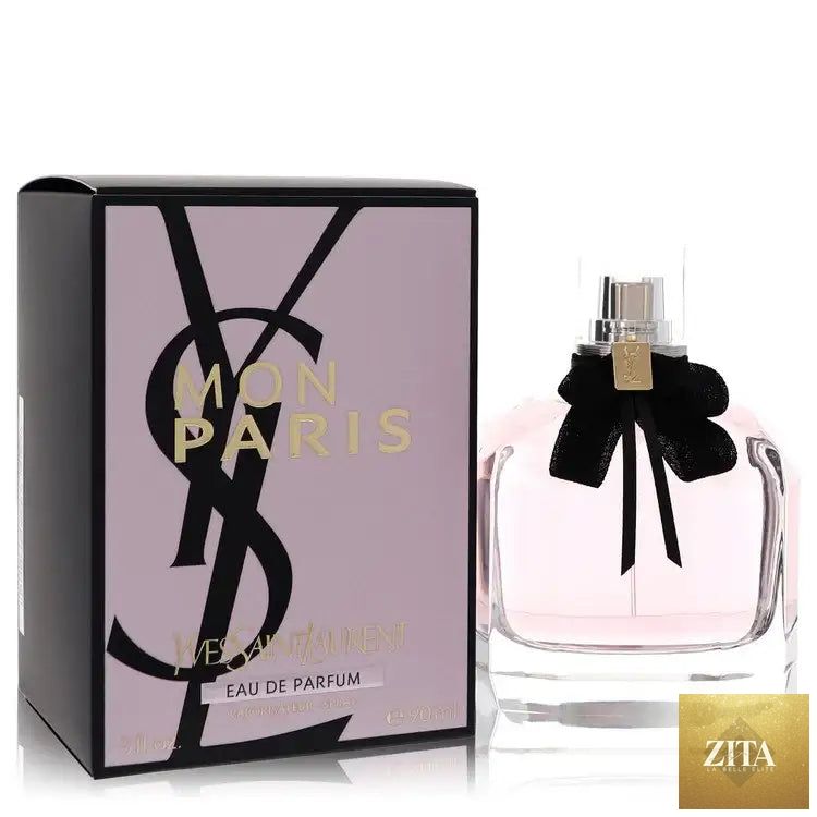 Yves Saint Laurent Mon Paris perfume for women by Gamer Scents, featuring a sleek 3oz bottle with elegant design.