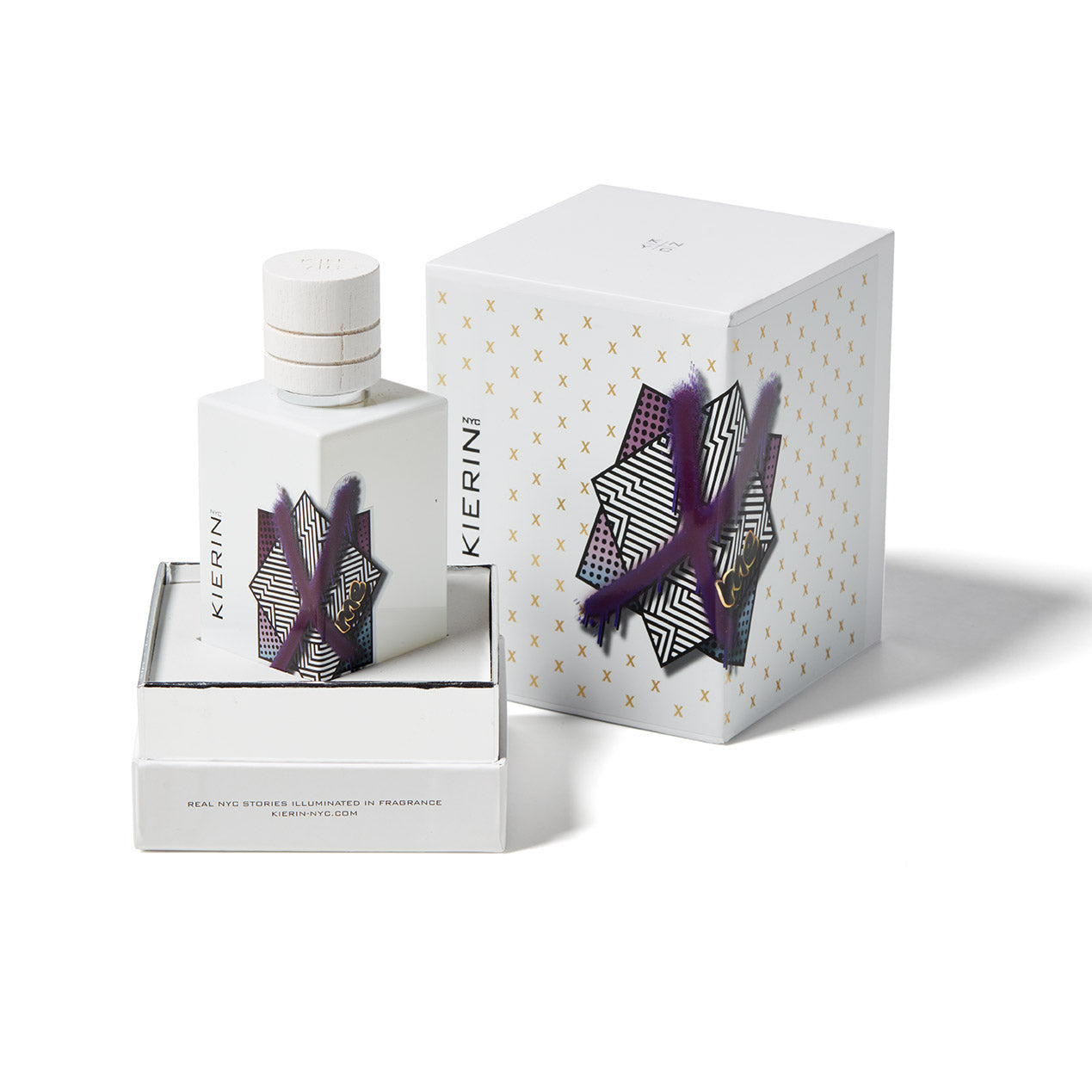 KIERIN SCENTXME eau de parfum bottle with 100ml box, elegant fragrance packaging and design.