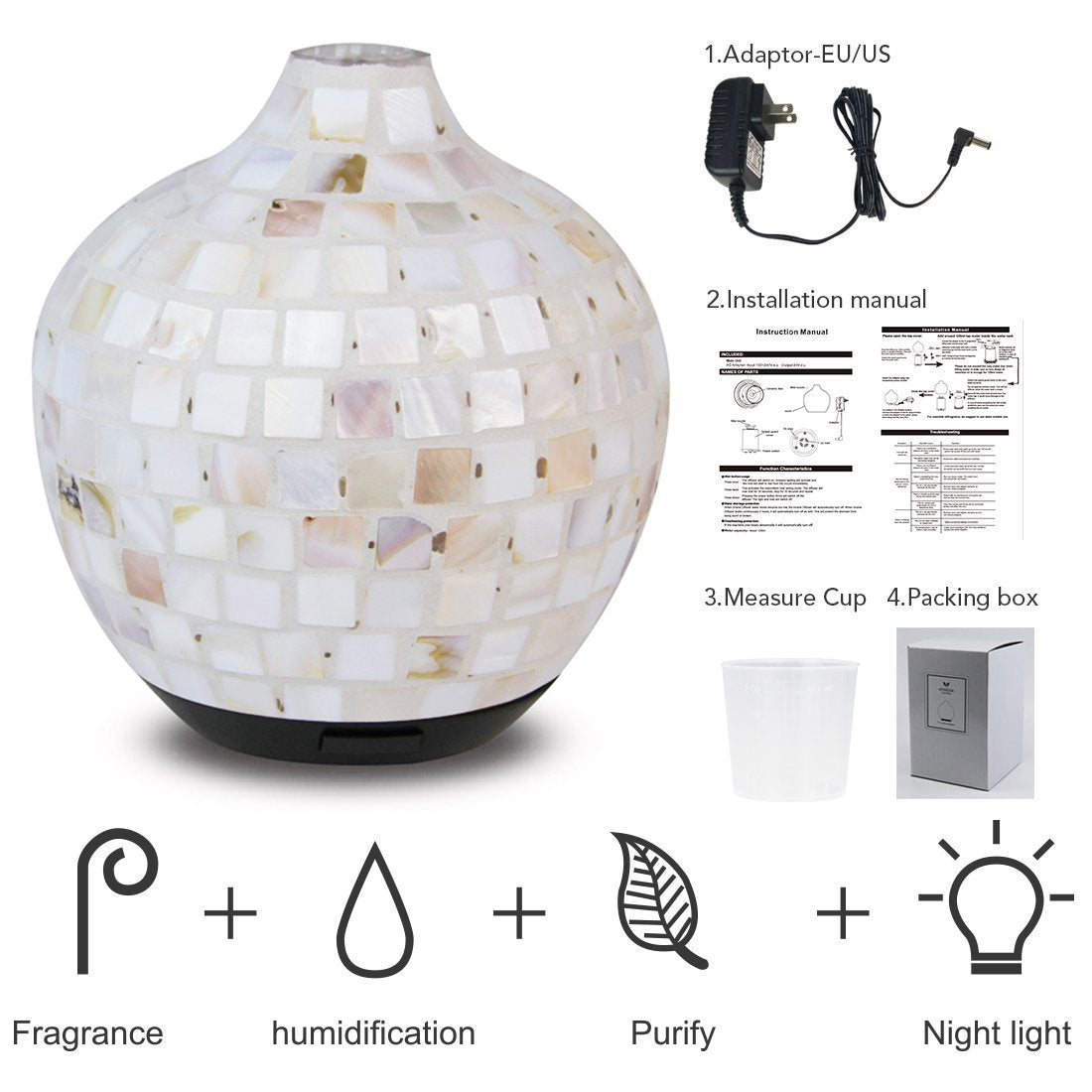MOSAIC DESIGN AROMA DIFFUSER Tan Cress