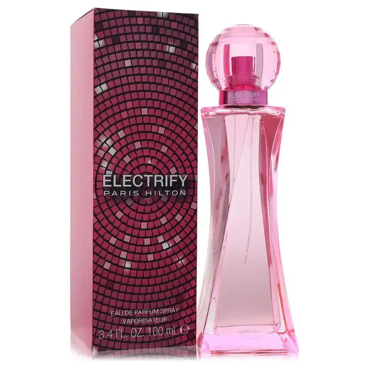 Electrify by Paris Hilton perfume for women, featuring a sleek glass bottle with a modern design, from Gamer Scents.
