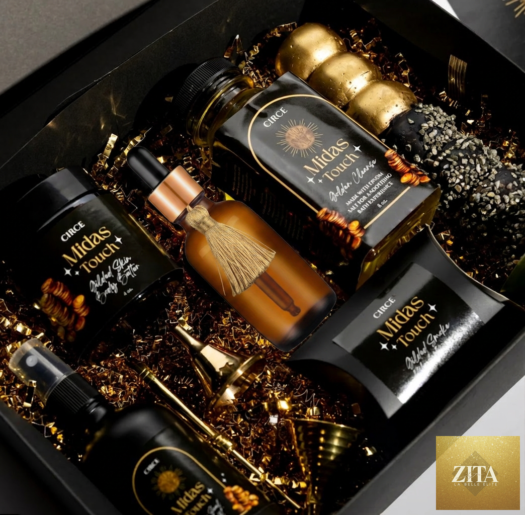 Paris Hilton 4-piece gift set by Zita La Belle Elite, featuring elegant packaging and stylish accessories.