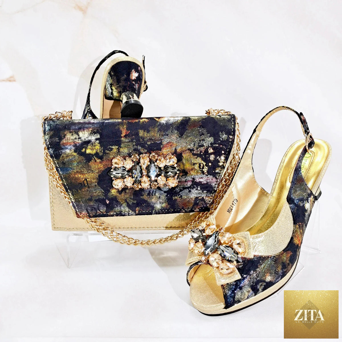 Luxurious EdleessFashion matching shoes and bag set with elegant design, showcasing sophisticated accessories for stylish outfits.