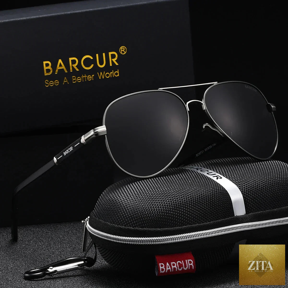 Stevvex BARCUR retro chic men's sunglasses with oversized pilot style mirrored TAC lenses and stainless steel frame for outdoor sun protection