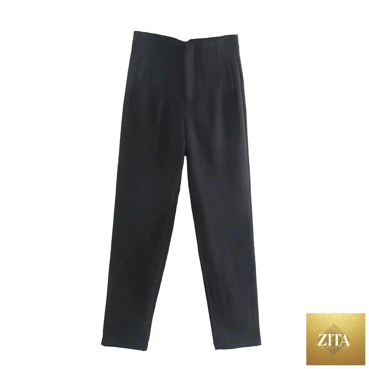 Women’s high waist slim casual trousers by Zita La Belle Elite, featuring a sleek fit and comfortable fabric for everyday wear.