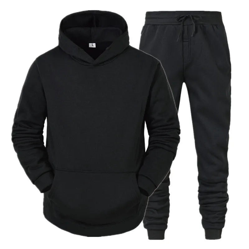 Men Sportswear Sweater Suit Hoodies + Pants Sports Clothing Spring Autumn Sets Jogging Trousers Running Male Tracksuits ZITA LA BELLE ÉLITE