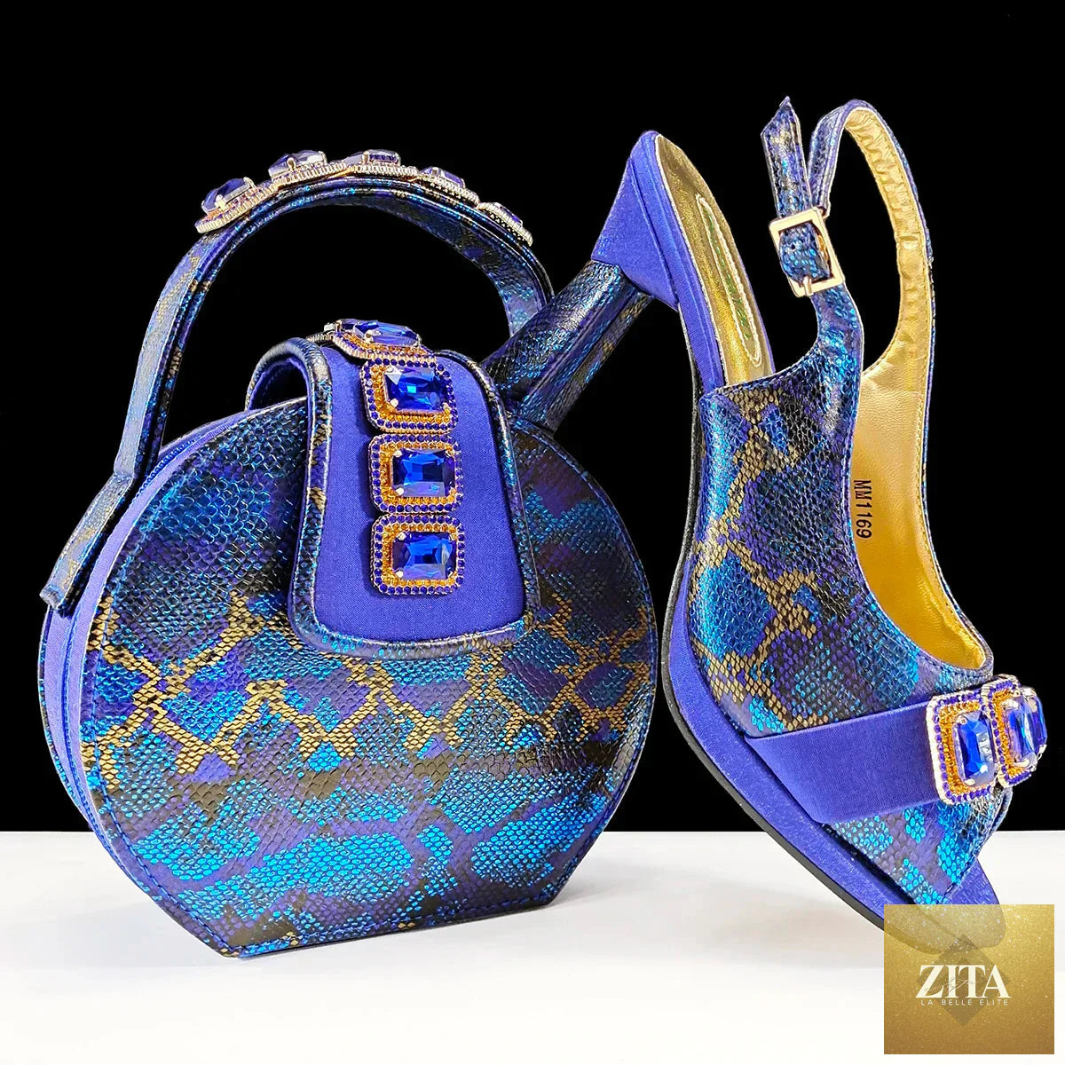 Elegant Italian luxury shoes and matching bags by EdleessFashion, stylish footwear and accessories set.