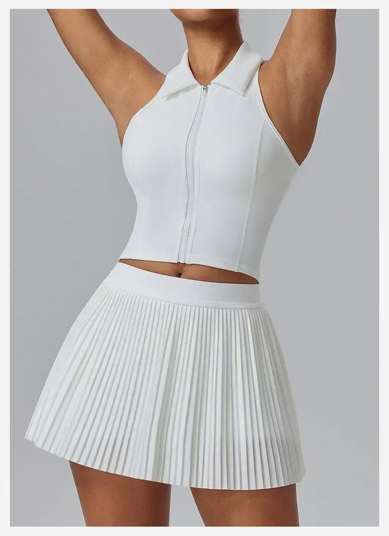 Floral Discount Sports Skirt for Women Quick-drying Badminton Tennis Trousers Skirt Fitness Half-body Pleated Skirt Shorts