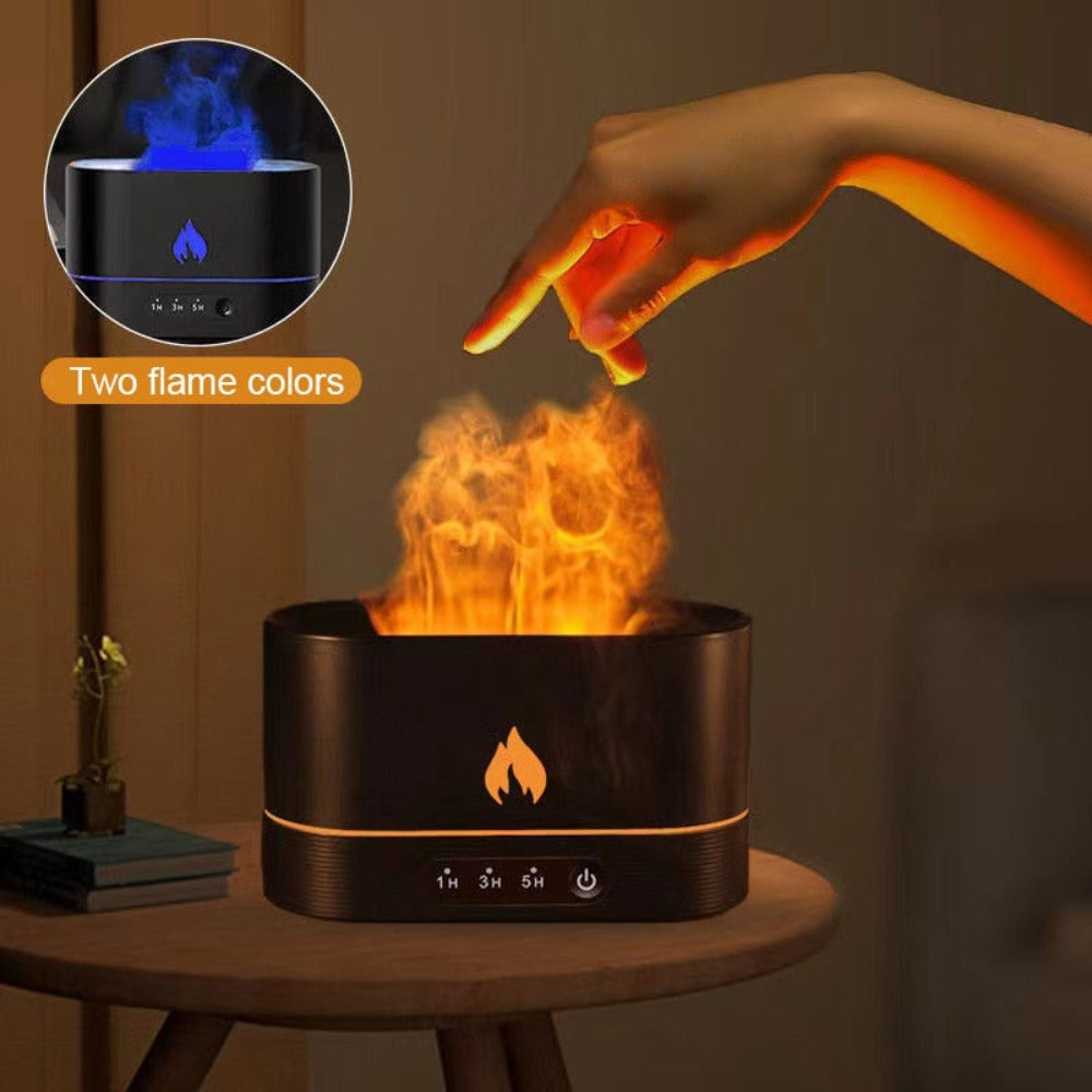 Essential Oil Diffuser With Flaming Effect And Timer Yellow Pandora