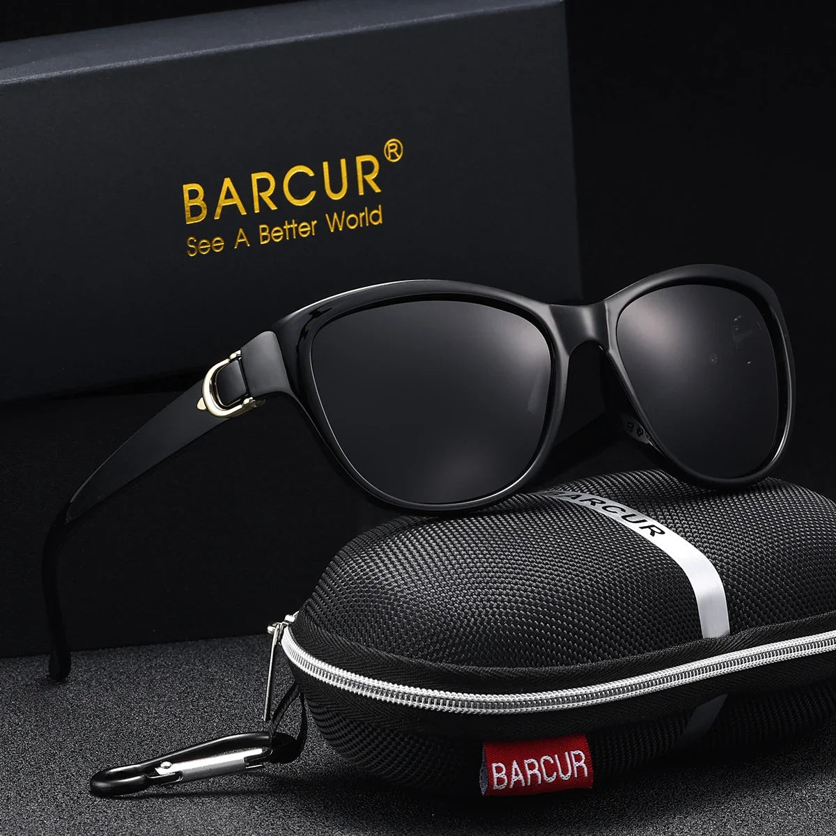 Stevvex BARCUR polarized men's fashion sunglasses with elliptical gradient TAC lenses, lightweight stainless steel frame, UV400 protection