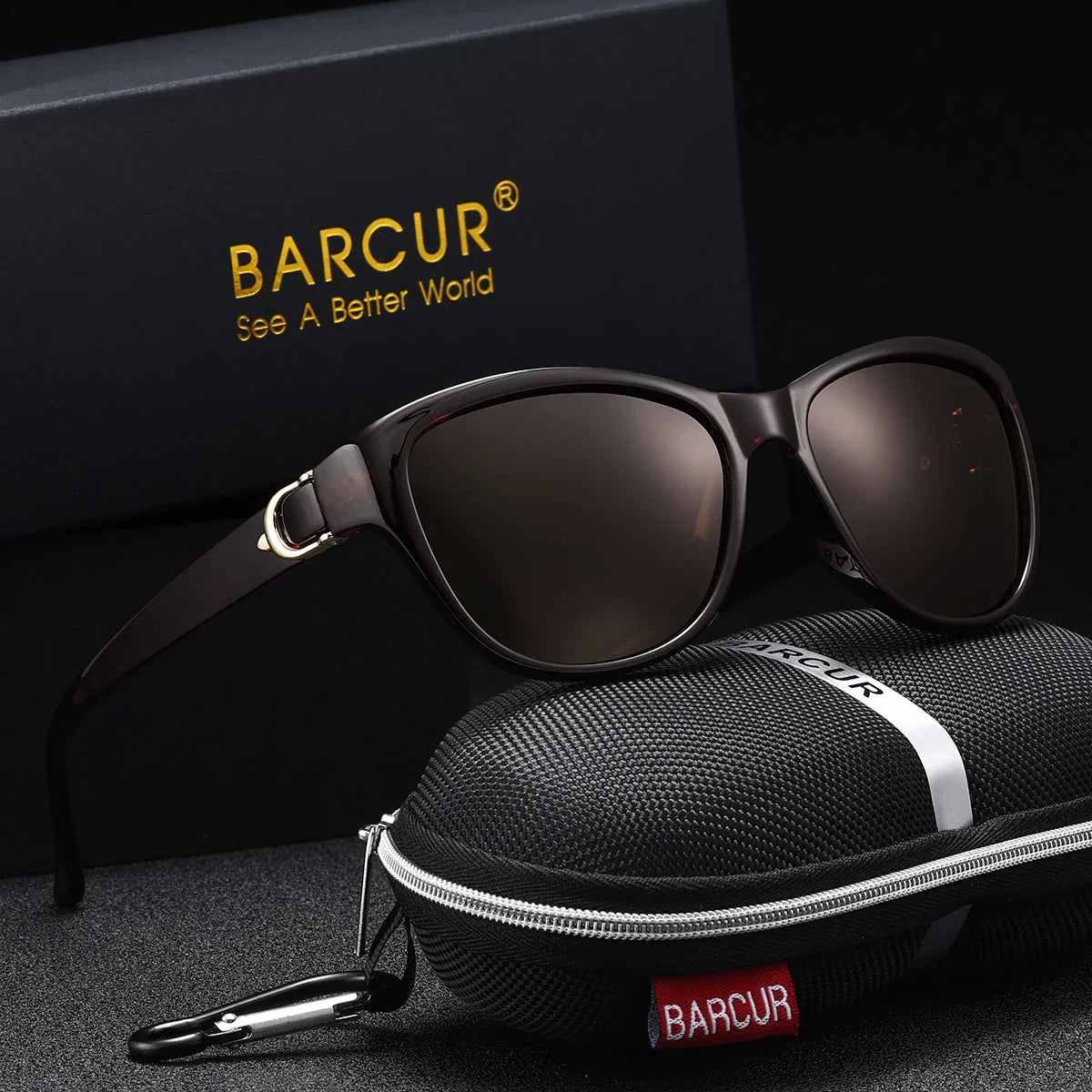 Stevvex BARCUR polarized men's fashion sunglasses with elliptical gradient TAC lenses, UV400 protection, lightweight stainless steel frame