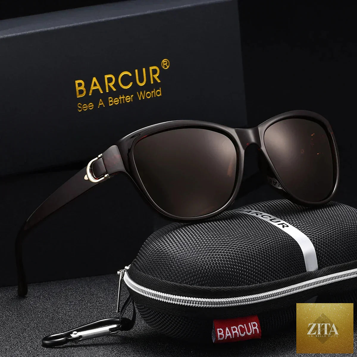 Stevvex BARCUR polarized men's sunglasses with elliptical gradient TAC lenses, lightweight stainless steel frame, UV400 protection.