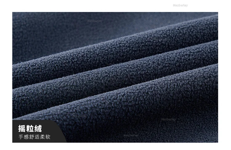 Maxbarley Winter Sportswear Set Mens Retro Training Thick Fleece Jacket + Pants Two Piece Set Casual Ski Running Tracksuit Suit ZITA LA BELLE ÉLITE