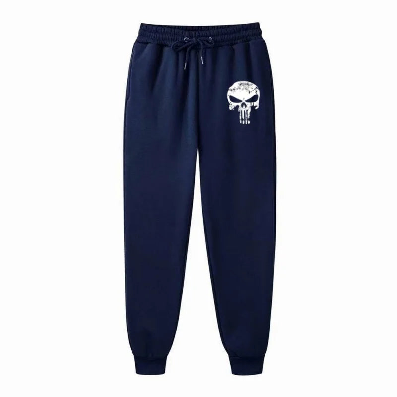 Men's THRIXINE cotton sweatpants with elastic waist, comfortable gym pants for active wear and casual workouts.