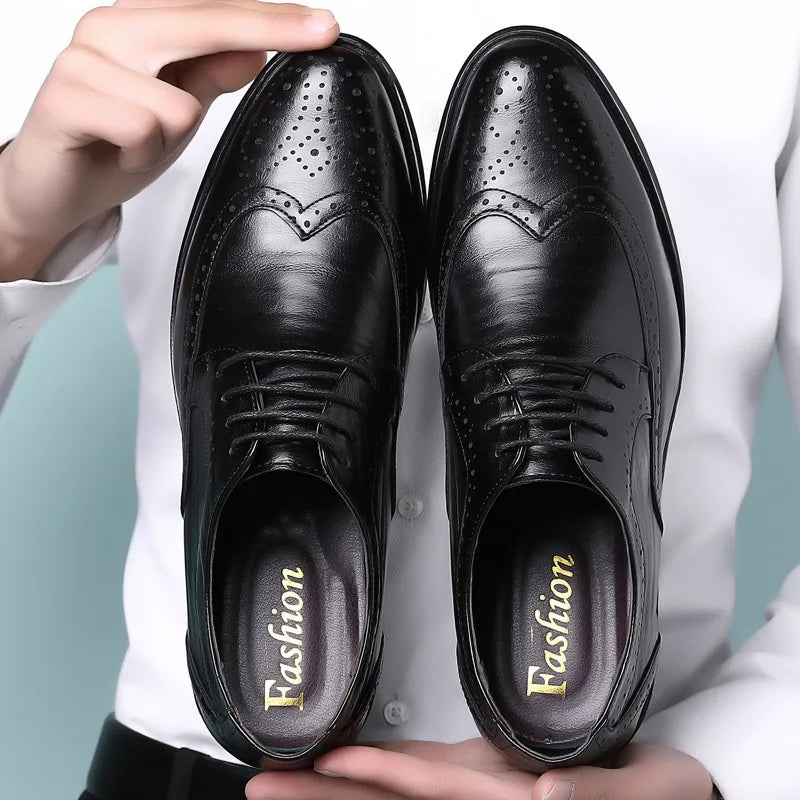 Men's Oxford Shoes Genuine Calfskin Leather