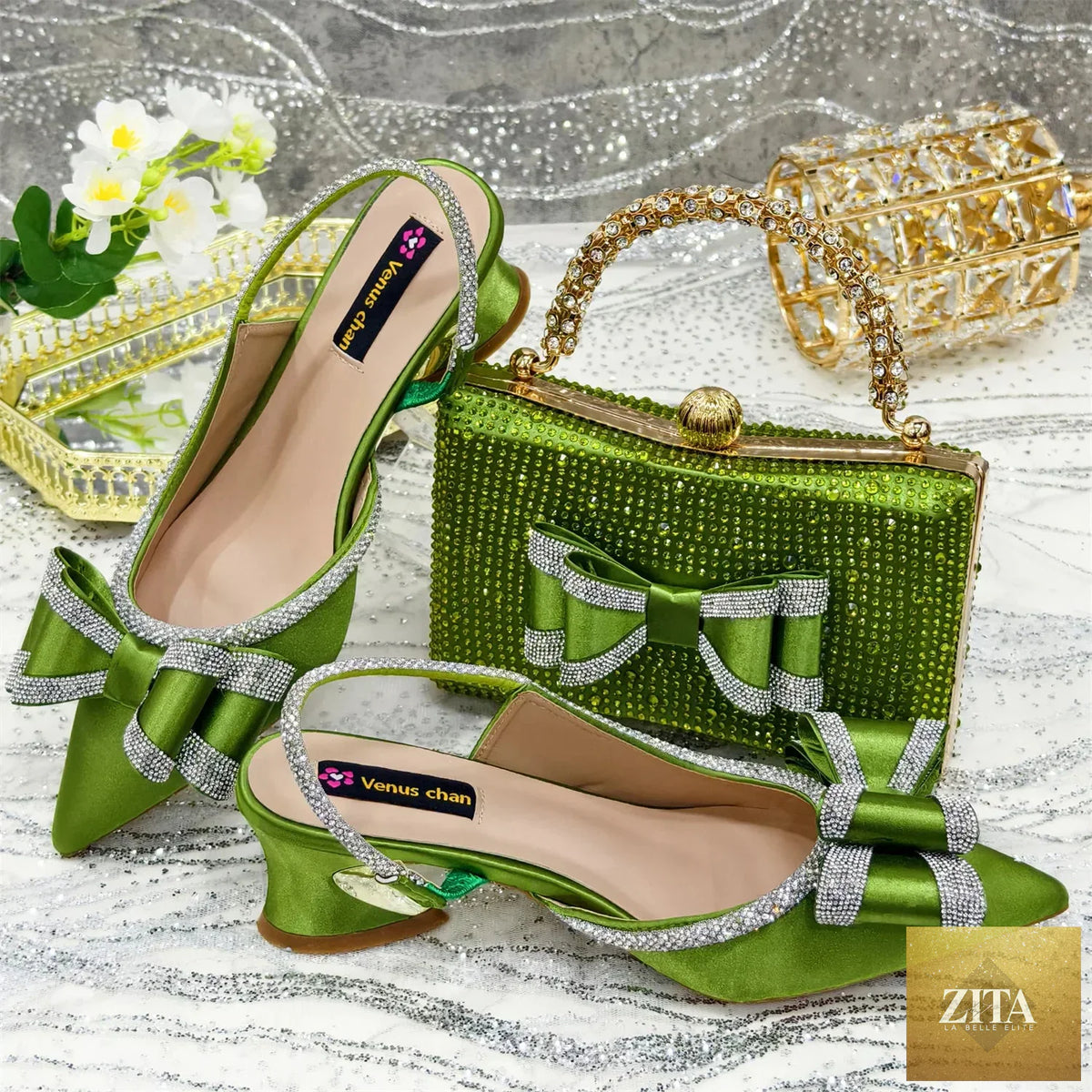 Elegant Italian ladies shoes and matching bag set from EdleessFashion, featuring luxurious design and stylish craftsmanship.