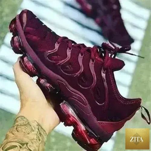 Femstylo 2025 vulcanized sneakers, summer casual shoes with white and navy design, featuring comfortable lace-up style.