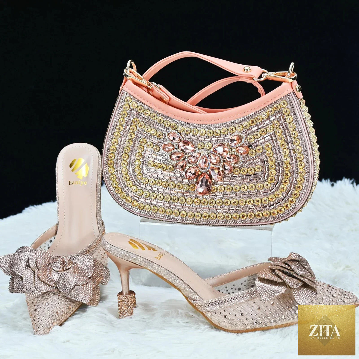 Elegant Italian shoe and bag set from EdleessFashion, featuring luxurious leather shoes and matching stylish handbag.