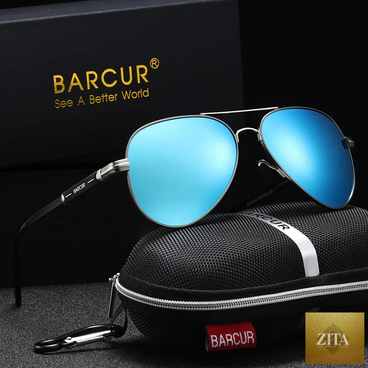 Stevvex BARCUR retro oversized pilot sunglasses with mirrored TAC lenses, stainless steel frame, suitable for outdoor sports and sun protection