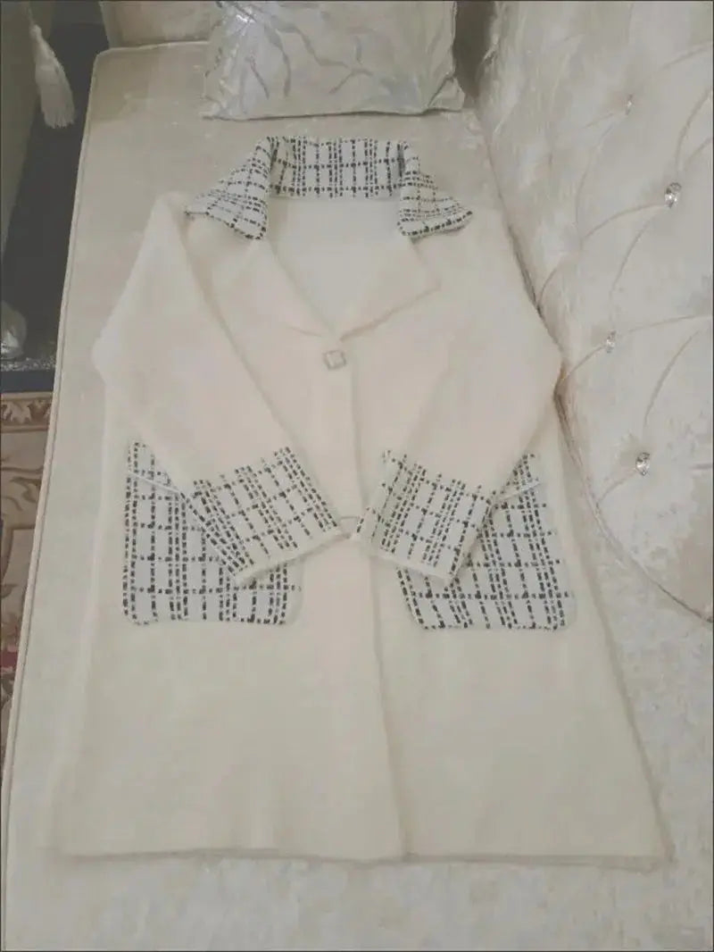 Women Imitation Mink Velvet Overcoat NEW Autumn Winter Female Coat Jacket Women's Korean Simple Long Mink Windbreaker ZITA LA BELLE ÉLITE