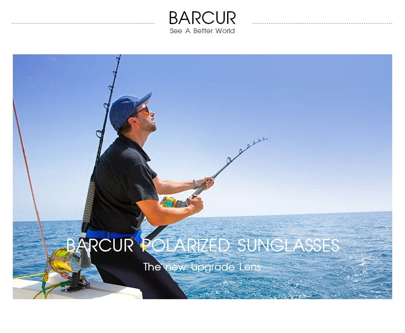 Stevvex Barcur polarized sports sunglasses for men with gradient lenses, UV400 protection, ideal for fishing, driving, and outdoor activities.