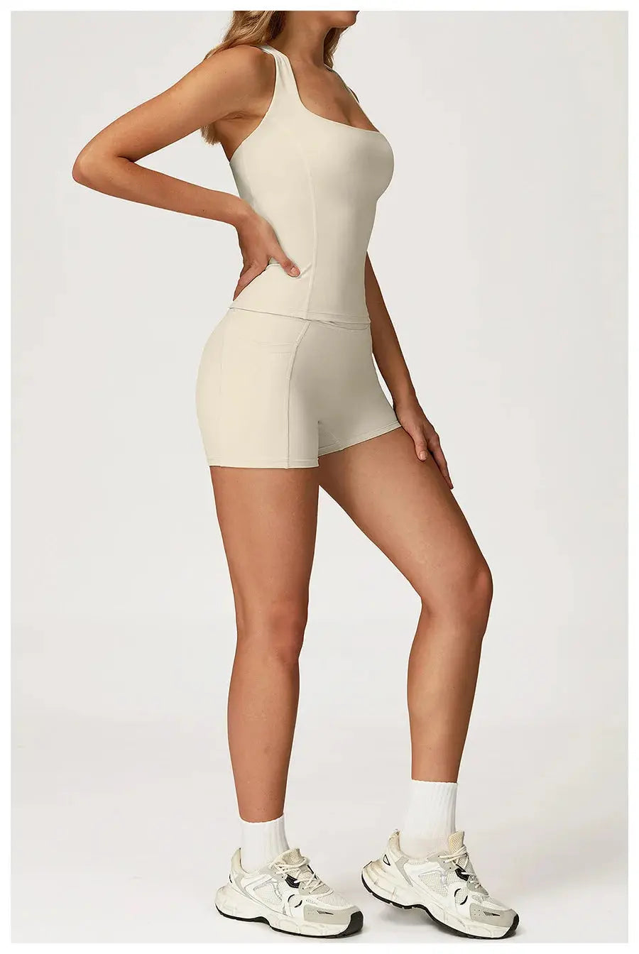 Yoga Set 2 Pieces Workout Outfits Fitness Sportswear Gym Tracksuit High Waist Leggings Sports Vest Athletic Wear Women Clothes ZITA LA BELLE ÉLITE