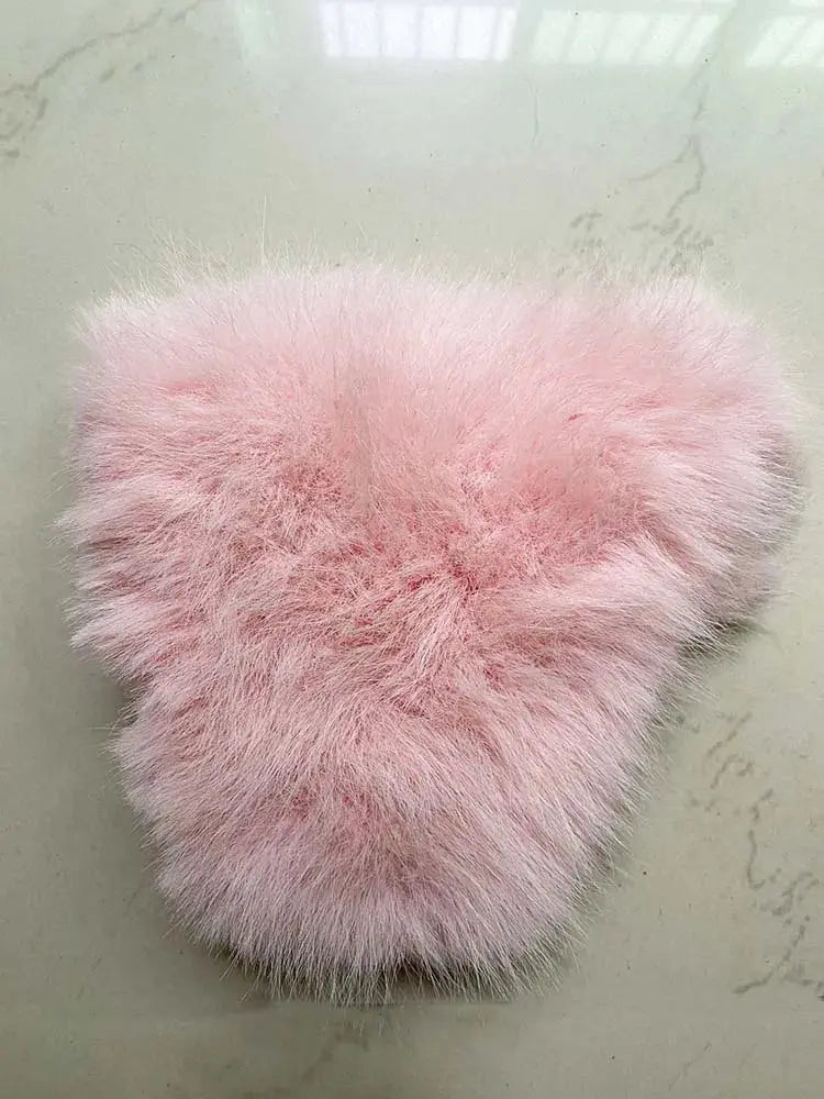 ZADORIN Luxury Big Collar Spliced Cropped Faux Fur Coat Woman Clothing Thicken Furry Faux Fur Jacket Winter Fur Coats Top Mujer ZITA LA BELLE ÉLITE