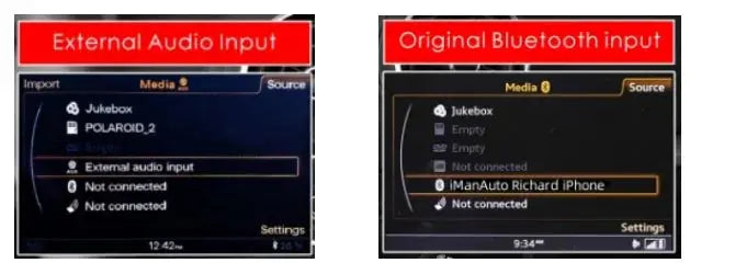 BONROAD Wireless CarPlay Android Auto Interface Adapter for Audi A4 B8 A5 Q5 2009-2015 with AirPlay Mirror Link Bluetooth ZITA LA BELLE ÉLITE