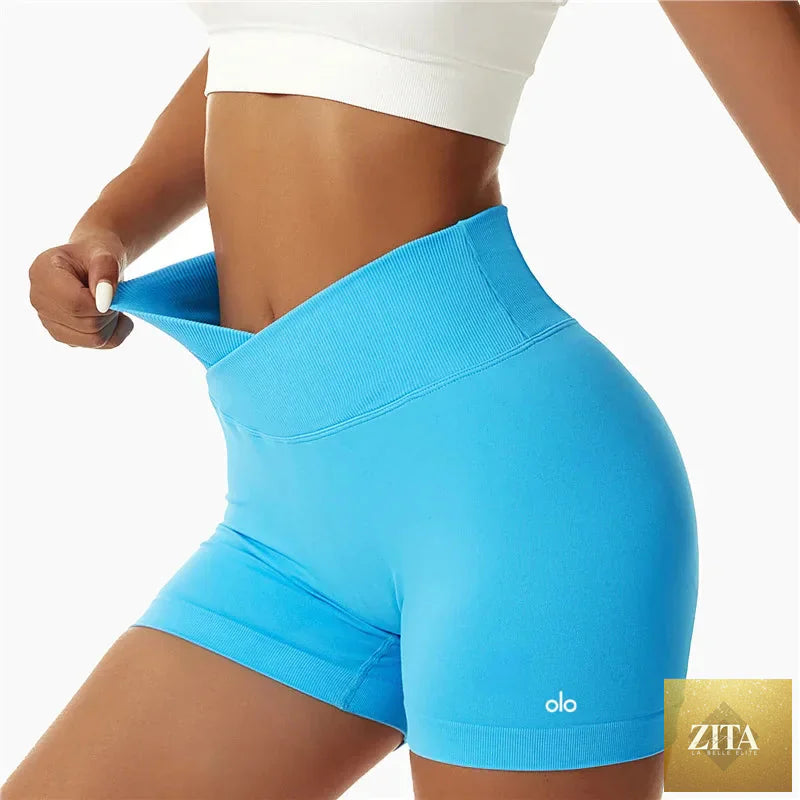 Thrixine quick-dry active shorts designed for high-intensity yoga and training, lightweight and breathable for optimal performance.