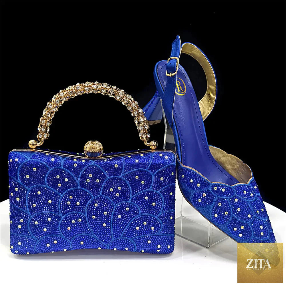 Luxurious Italian shoes and handbags set by EdleessFashion, stylish footwear and matching bags displayed in the image.