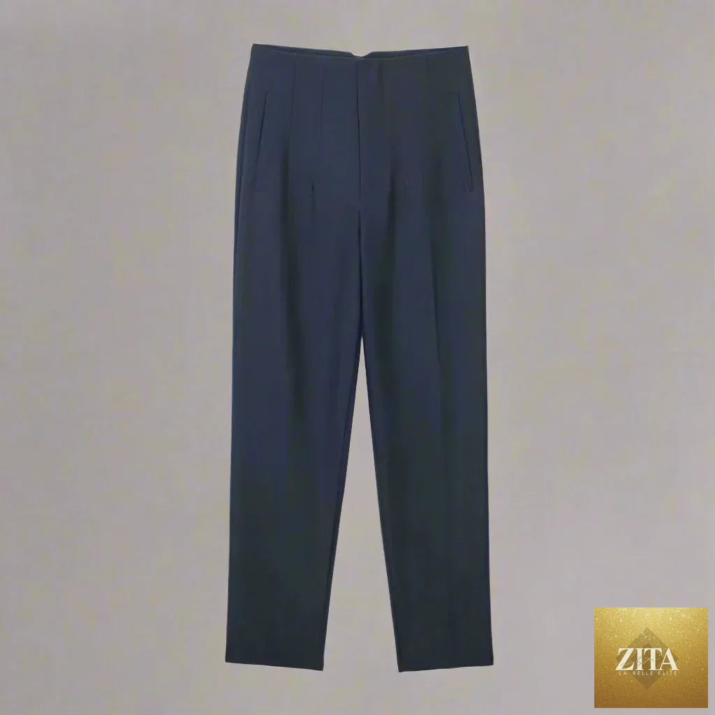 Women’s high waist slim casual trousers by Zita La Belle Elite, shown in a stylish fit and fabric detail.