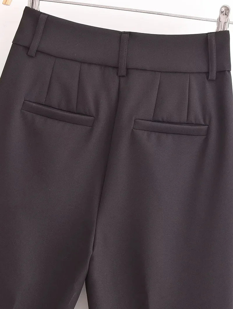 Women's Pencil Trousers High Waist Slimming Long Pants