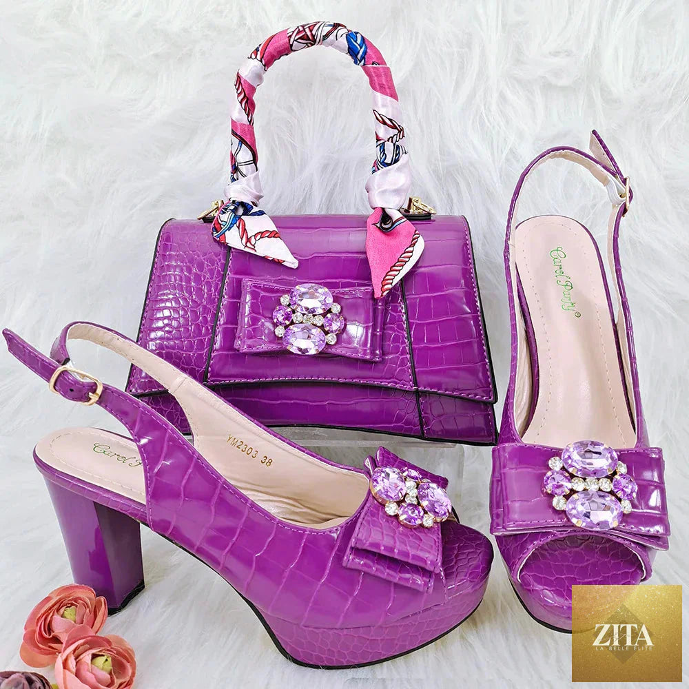 Elegant Italian shoe and bag set by EdleessFashion featuring luxurious shoes and matching stylish bags.