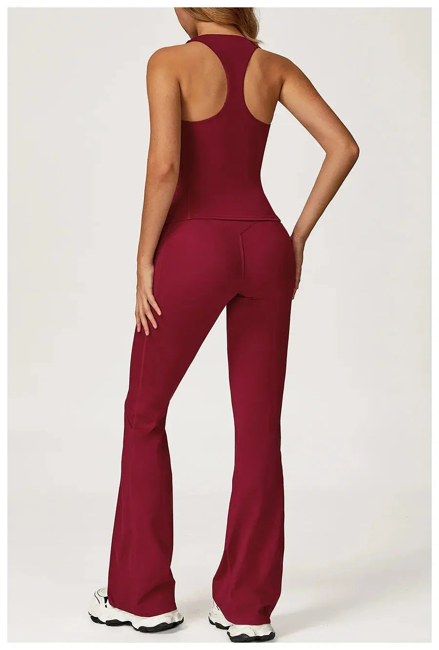 Yoga Set 2 Pieces Workout Outfits Fitness Sportswear Gym Tracksuit High Waist Leggings Sports Vest Athletic Wear Women Clothes ZITA LA BELLE ÉLITE