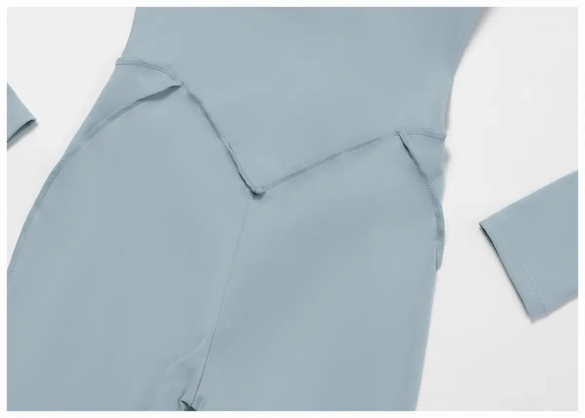 Yoga Set Women's Tracksuit Zipper Long Sleeve Jumpsuits One-Piece Suit Gym Push Up Workout Clothes Fitness Bodysuit Sportswear ZITA LA BELLE ÉLITE