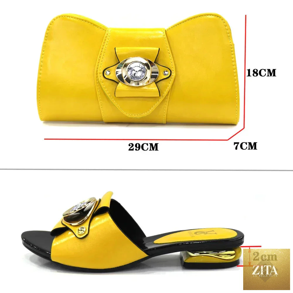 Luxurious Italian shoes and matching bags set by EdleessFashion, featuring elegant design and high-quality materials.