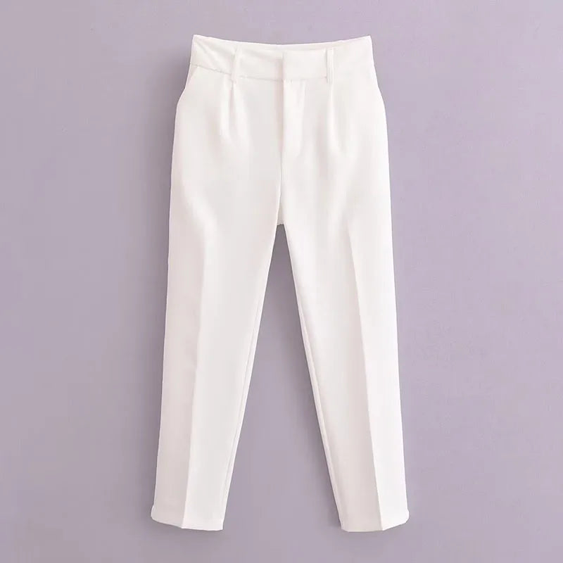 Women's Pencil Trousers High Waist Slimming Long Pants