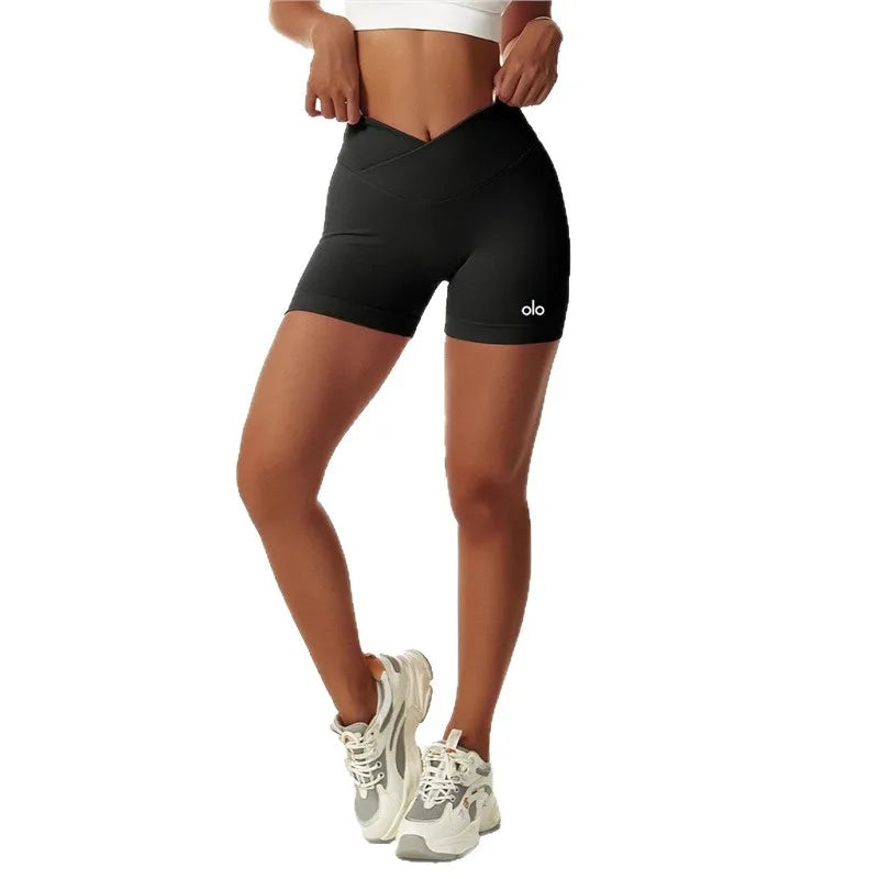THRIXINE quick-dry active shorts for high-intensity yoga, lightweight and breathable fabric designed for active training.