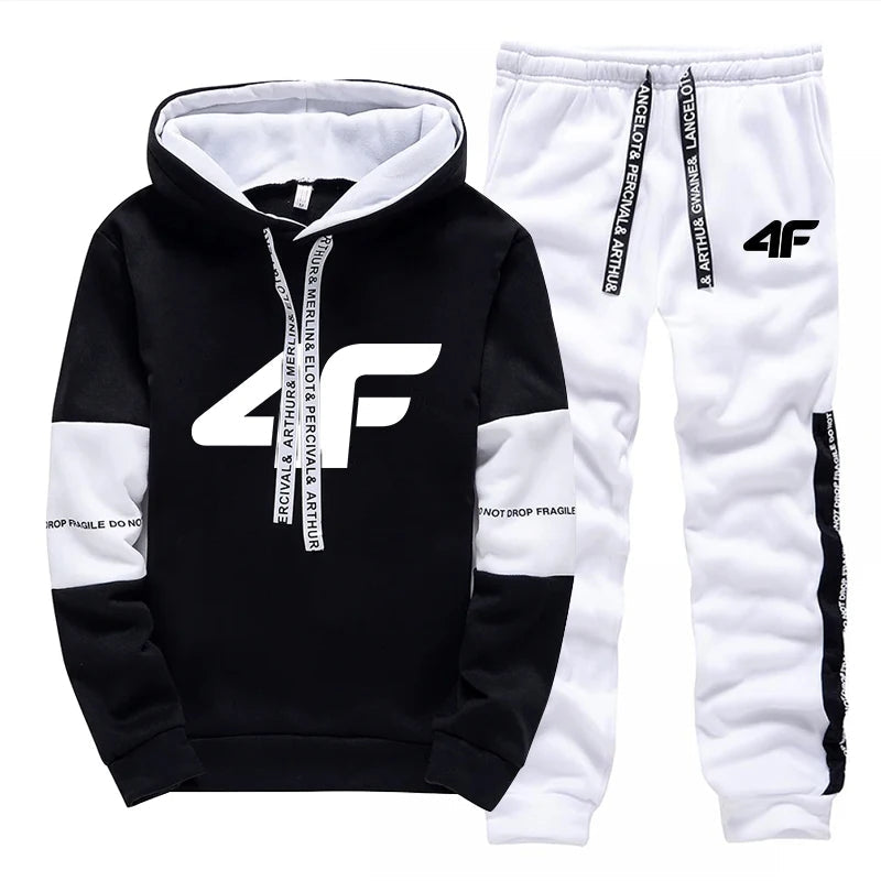Sports Hot Sale Men's Tracksuit Hooded Long Sleeves Casual Single Piece Sweatshirts And Daily Sweatpants Comfort Outdoor Jogging ZITA LA BELLE ÉLITE