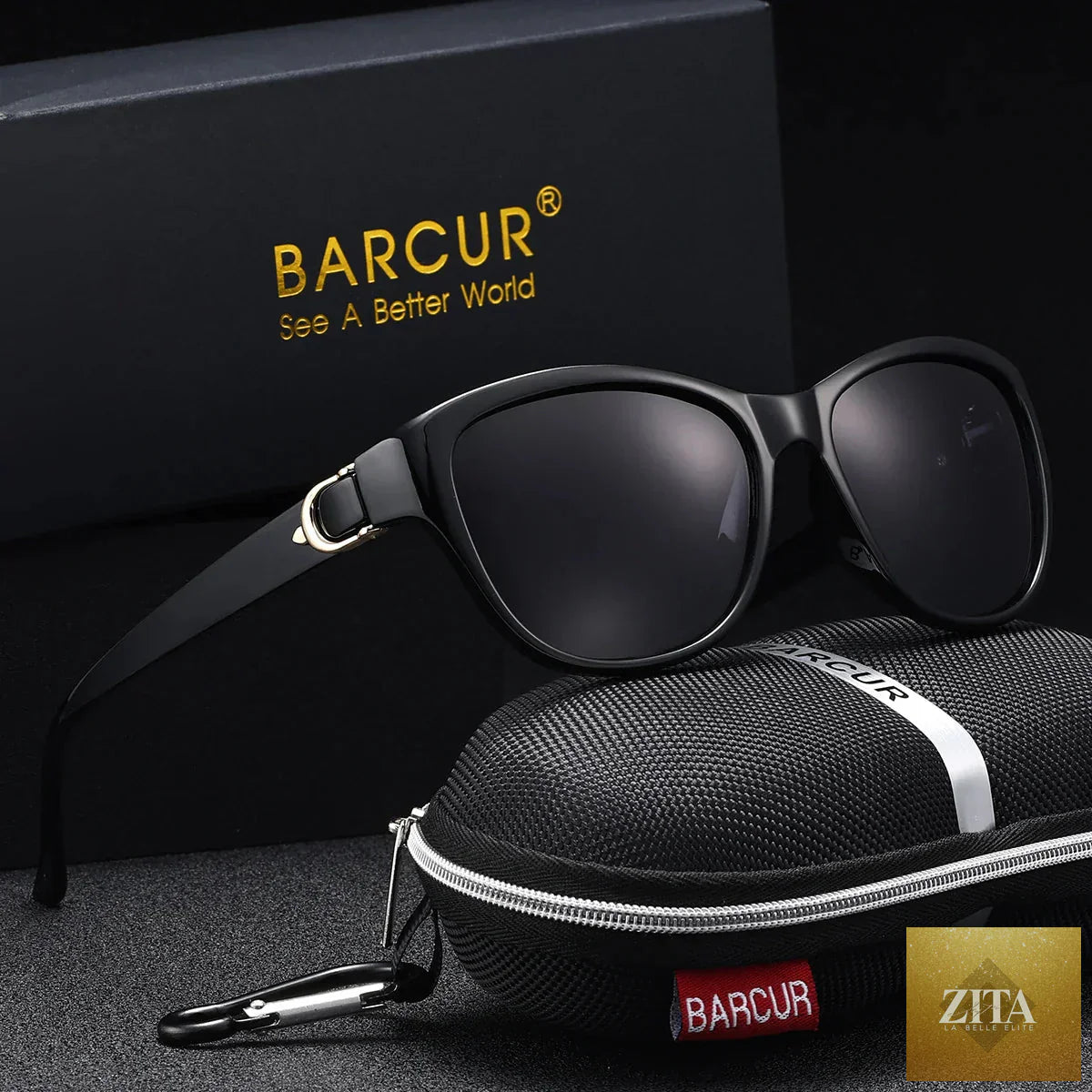 Stevvex BARCUR polarized men's sunglasses with elliptical gradient TAC lenses, lightweight stainless steel frame, UV400 protection.