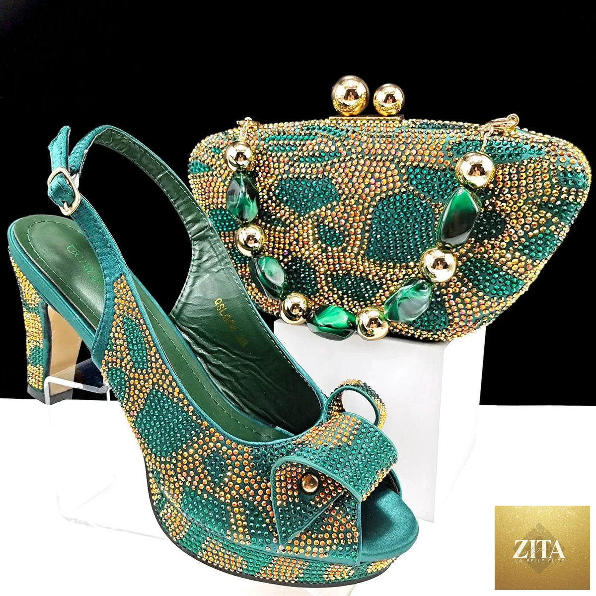Elegant Italian shoes and matching bag set by EdleessFashion, featuring luxurious design and sophisticated craftsmanship.