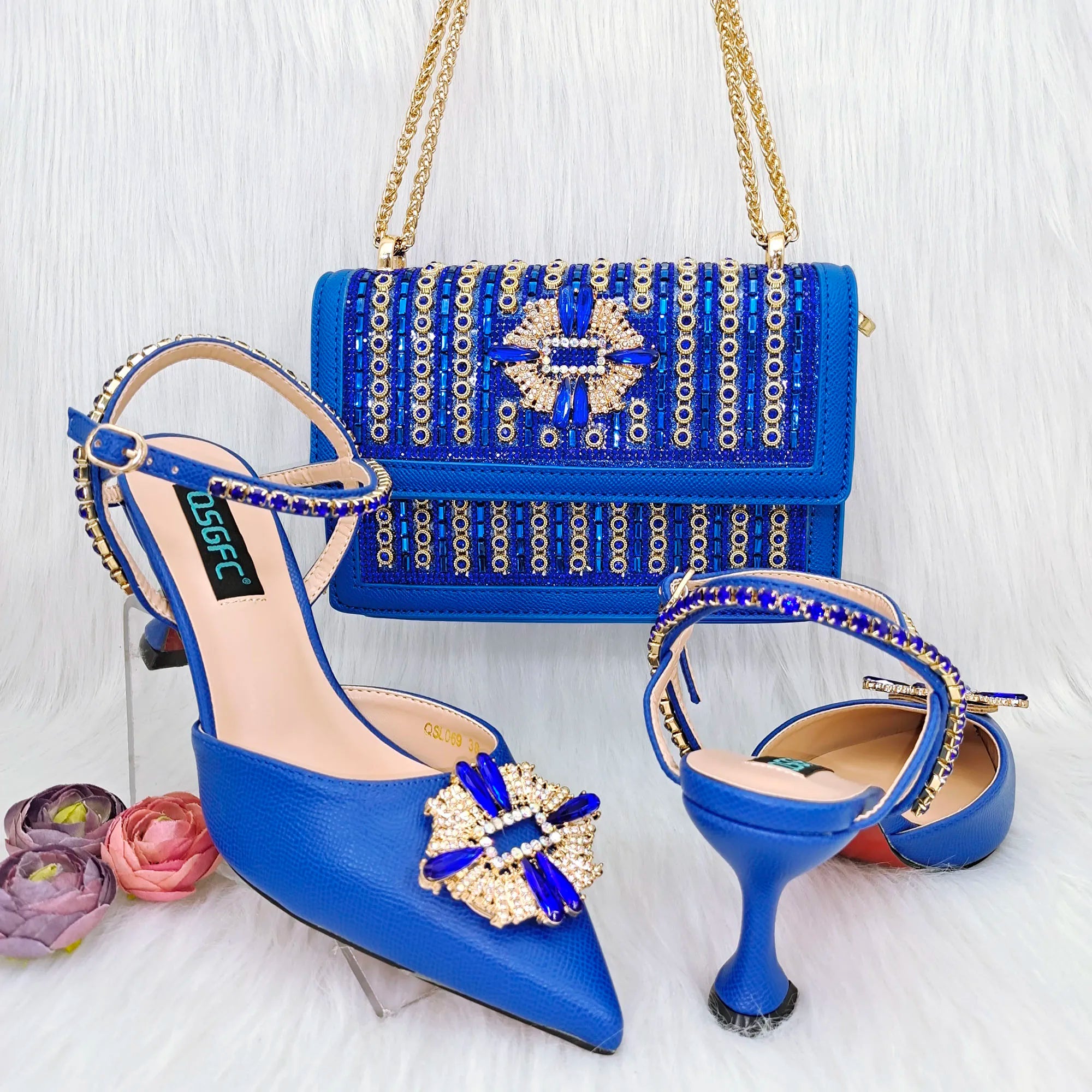 Italian Shoes And Bag Sets For Evening Party HGG1-20