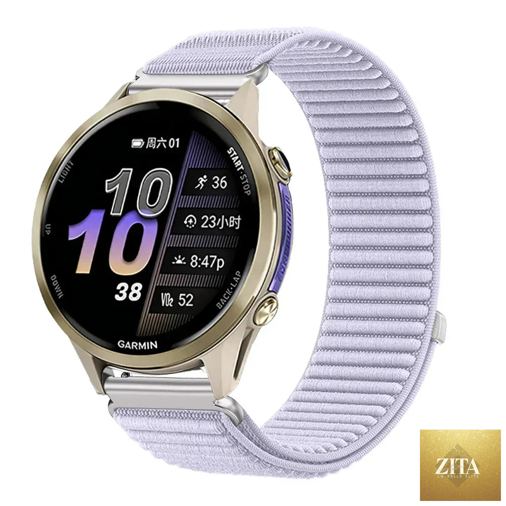 Coros nylon breathable smartwatch band by BandsCo Straps, adjustable strap for Coros smartwatch, lightweight and comfortable.