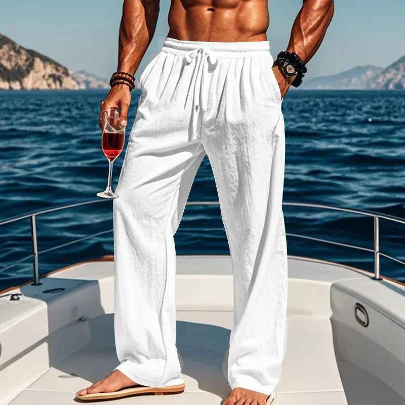 Men's 16-Color Linen Yoga Pants Spring/Summer