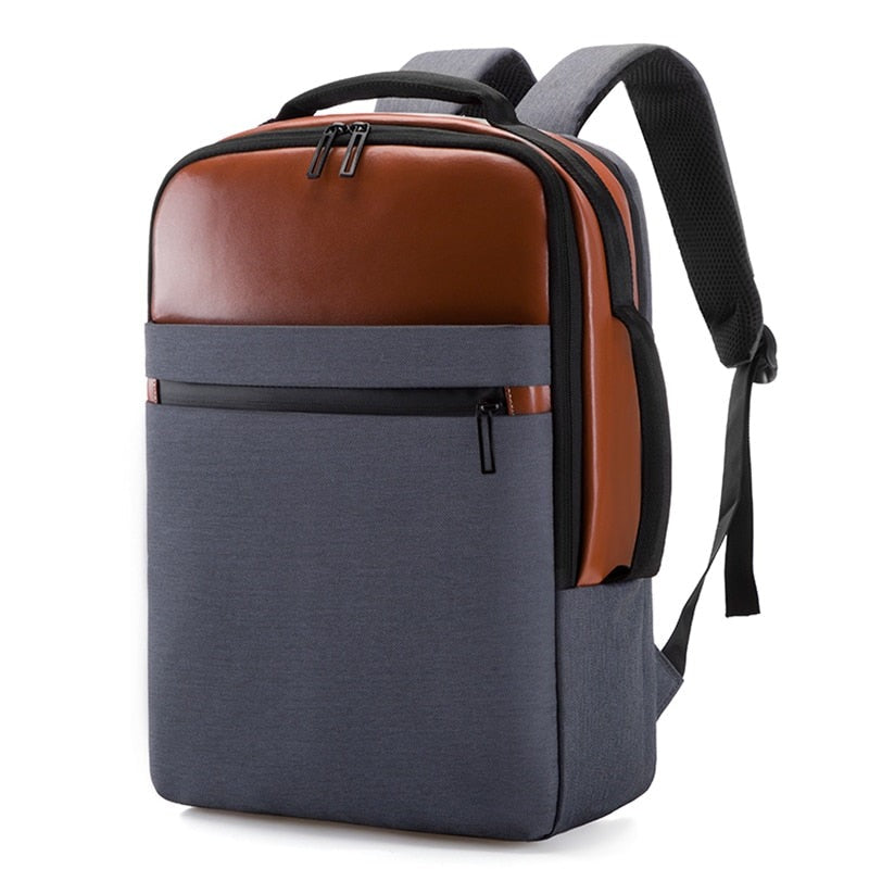 Business Backpack For Men Large Capacity USB Charging Bag Male Maroon Asteria