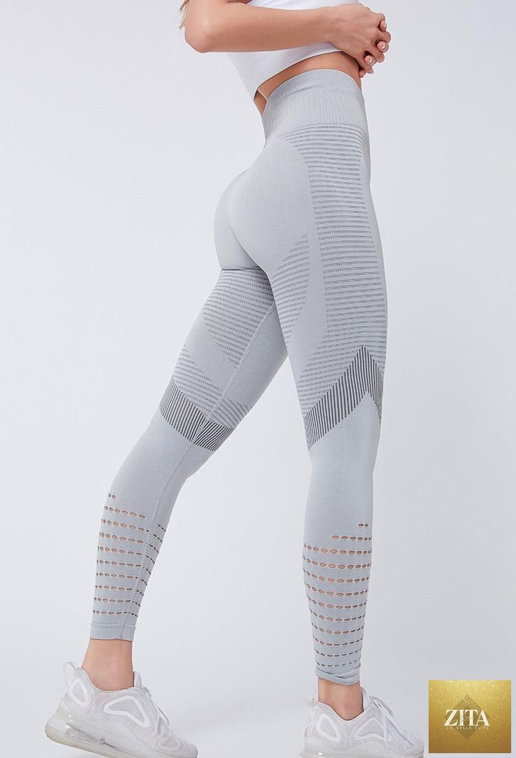 Women Mesh Leggings High Waist Seamless Fitness Leggings Fashion Female Gym Workout Leggings Seamless Gym Running Stylish Tight Athletic Leggings Soft Active Legging For Women
