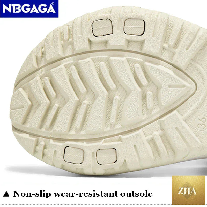 Zita La Belle Elite classic summer flat women's beach sandals with simple open-toe design, ideal for outdoor casual wear.