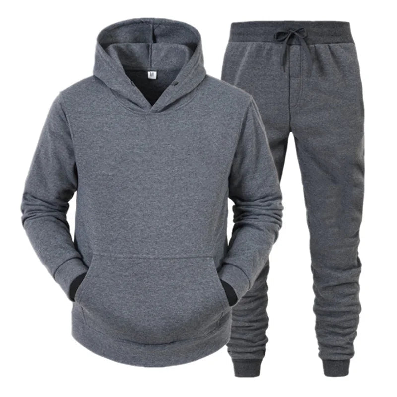 Men Sportswear Sweater Suit Hoodies + Pants Sports Clothing Spring Autumn Sets Jogging Trousers Running Male Tracksuits ZITA LA BELLE ÉLITE