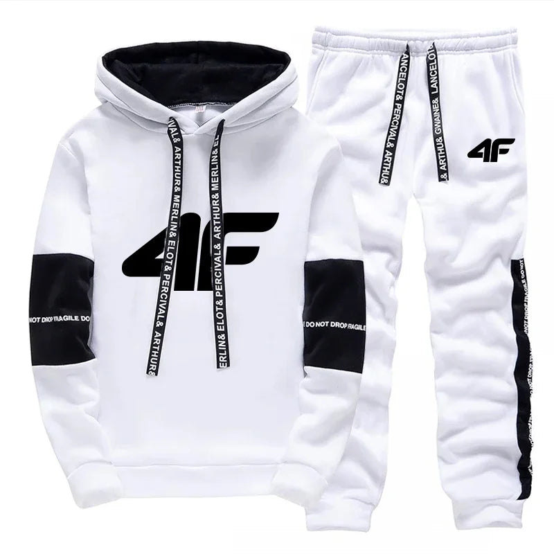 Sports Hot Sale Men's Tracksuit Hooded Long Sleeves Casual Single Piece Sweatshirts And Daily Sweatpants Comfort Outdoor Jogging ZITA LA BELLE ÉLITE