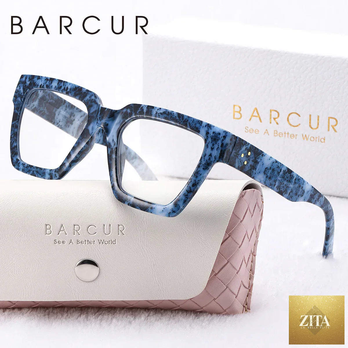 Stevvex pink fashionable large square reading glasses for women with thick frames, lightweight blue light blocking eyewear.