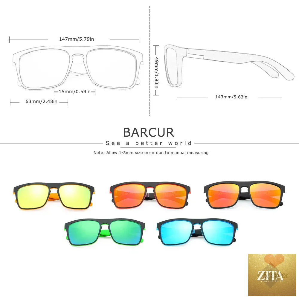 Stevvex BARCUR men's polarized driving sunglasses with UV400 protection, lightweight TR90 frame, anti-glare lenses, stylish summer eyewear.